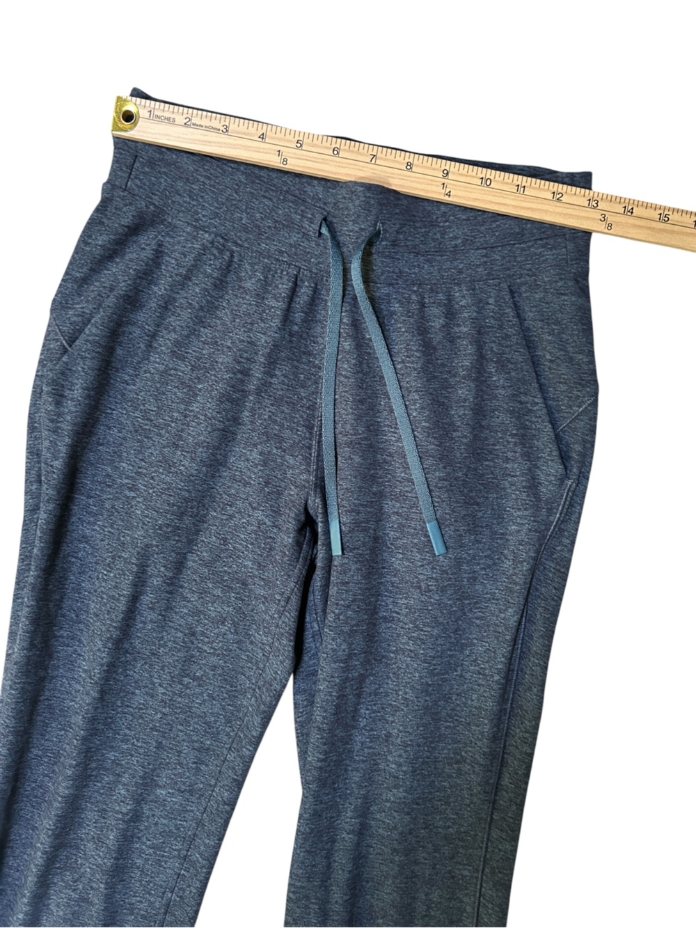lululemon Ready to Rulu Crop Jogger Heather Tidewater Teal Black Size 4 W6BJ1S - Picture 4 of 7
